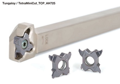 泰珂洛在槽刀TetraMiniCut刀片中增加涂层材料“AH725”产品-中国数控机床网-中国最大的机床门户网站